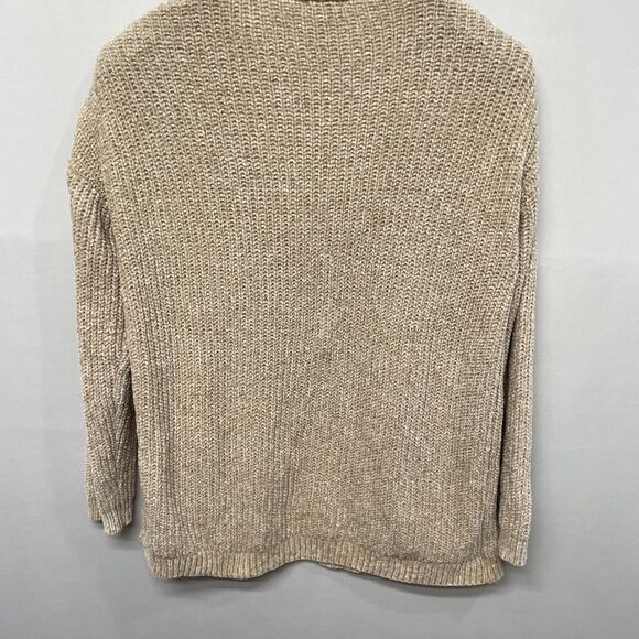 Talbots Women Open Front Sweater Top Size Large Polyester Beige B355 -5 - Picture 15 of 16